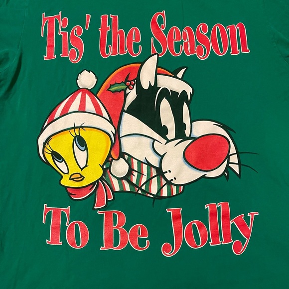 Vintage Looney Tunes Christmas t-shirt 1998 - Picture 3 of 4